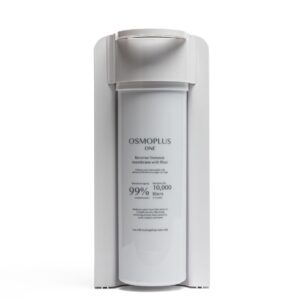 Reverse osmosis water filter with integrated membrane filter for clean drinking water, high efficiency, and long lifespan, ideal for home water purification systems.