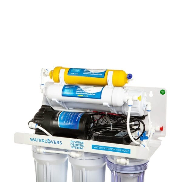 Atvirkštinio osmoso sistema WaterLovers RO6 Pro 100 GPD su siurbliu - Image 5