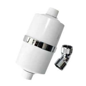 Aluminum water filter housing with chrome-plated faucet, suitable for home water purification systems, durable and easy to install.