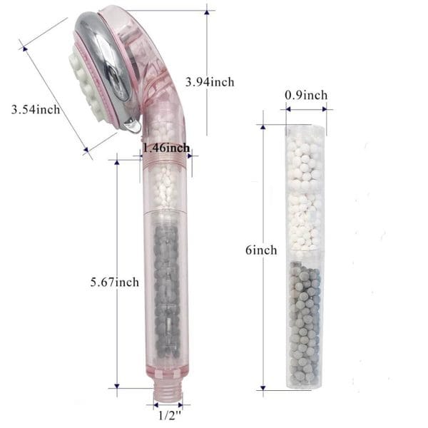 Dušo galvutė-filtras WaterLovers SFH 01 Pink - Image 8