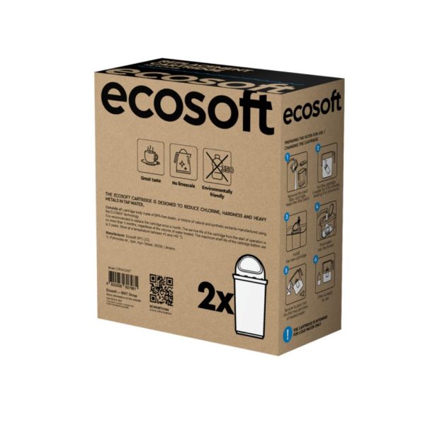„Ecosoft“ kasetės vandens filtravimo ąsočiui, 2 pakuotės - Image 2
