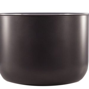 Stainless steel coffee or tea pot with a smooth, matte finish.