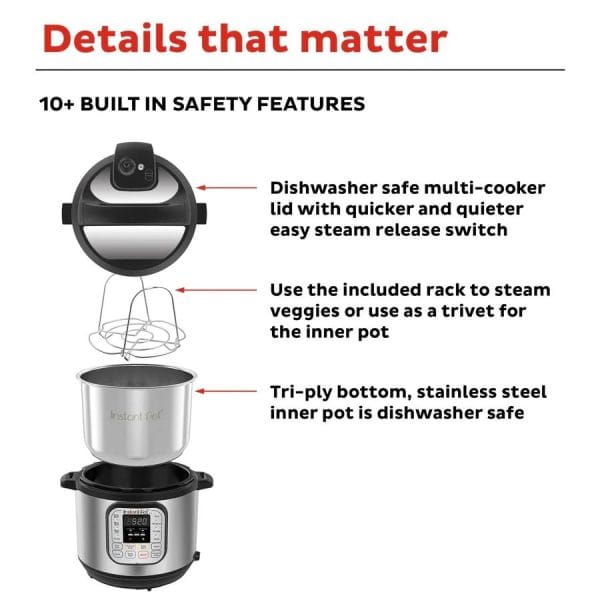 Instant Pot® Duo™ - Daugiafunkcinis puodas (5,7L) 7-in-1 - Image 4