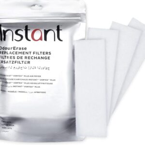 Odour Erase replacement filters for HVAC systems, air purifiers, and ovens, enhancing air quality by removing odors and pollutants, compatible with Instant Vortex Plus air fryer models.