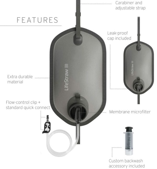 "LIFESTRAW PEAK" SERIJOS GRAVITACINIO FILTRAVIMO SISTEMA - 8L : SPALVA - MĖLYNA - Image 7