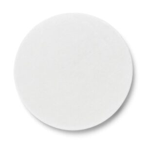 White round air purifier filter for clean indoor air quality, compatible with various filtration systems, easy to install and maintain.