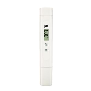 PH meter for water testing with digital display and calibration buttons.