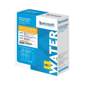 Improved cartridge set Ecosoft 1-2-3 for reverse osmosis filters