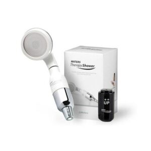 Filterplace.lt image of Waters Therapy Shower handheld showerhead with massage function and water filter system for healthy skin and hair.