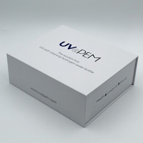 UV self-cleaning hydrogen water bottle, eco-friendly UV water purifier for health and wellness.