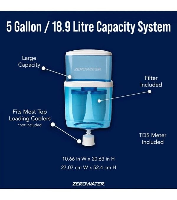 VANDENS AUŠINTUVAS SU ZEROWATER 19 LITRŲ 5 PAKOPŲ FILTRAVIMO SISTEMA+PAPILDOMI 8 FILTRAI : SPALVA - JUODA, Temperatūra - Šaltas ir karštas vanduo - Image 5